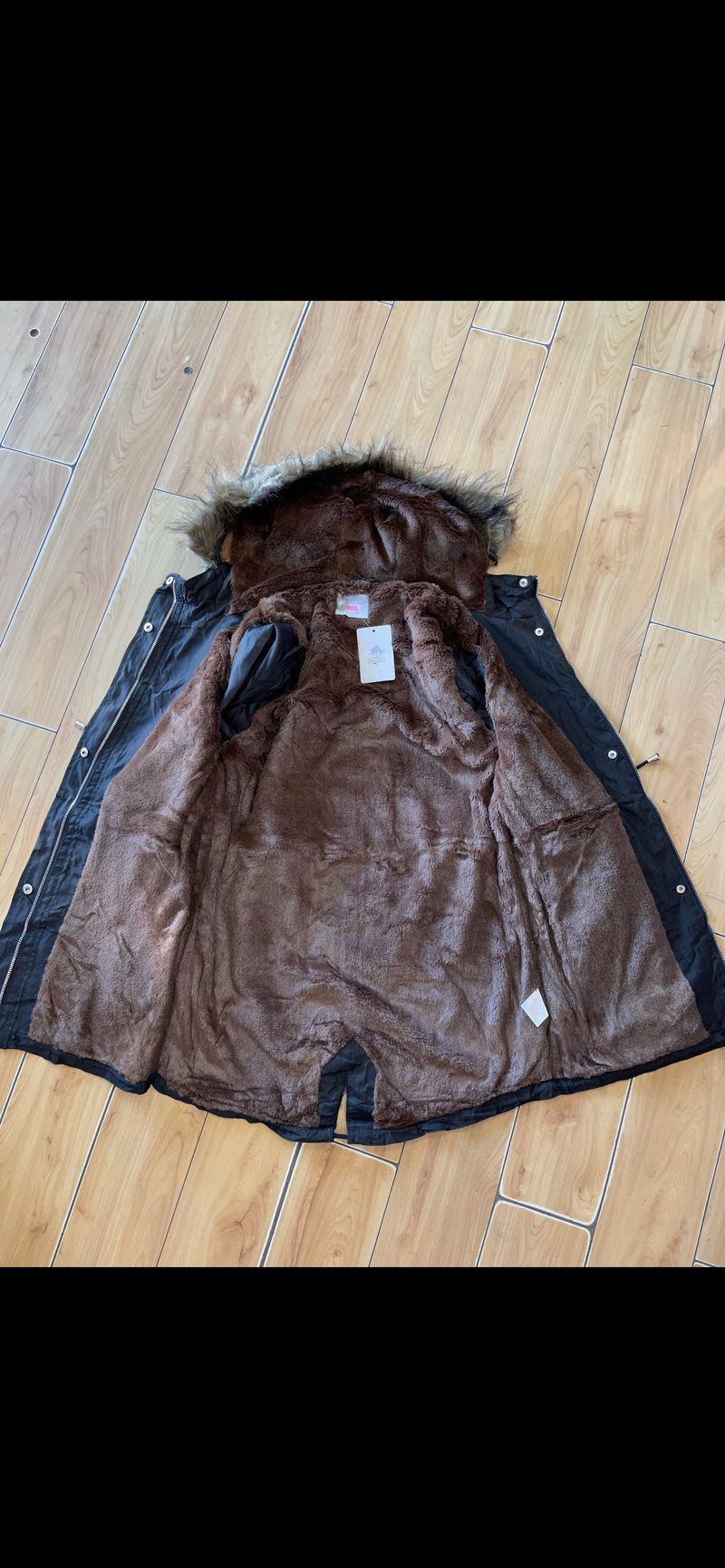 WOMEN`S HOODIE DRAWSTRING PARKA